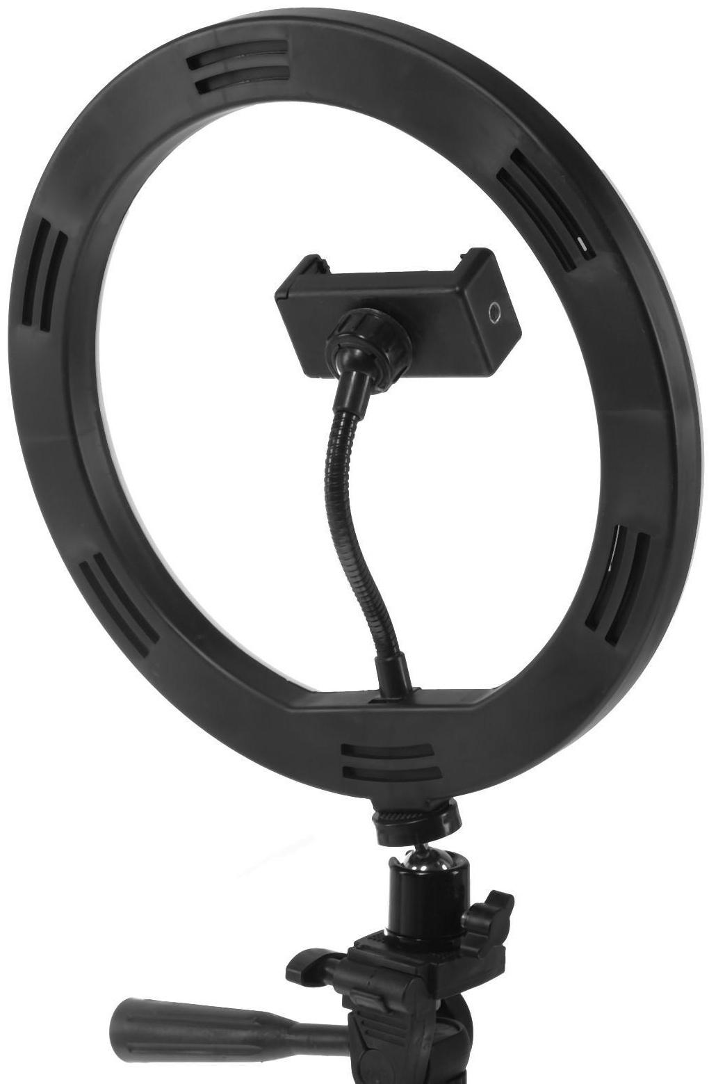 Светодиодная кольцевая лампа на штативе Luazon SNP099, 10