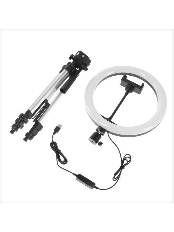 Светодиодная кольцевая лампа на штативе Luazon SNP099, 10