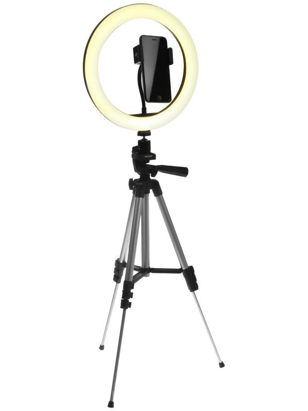Светодиодная кольцевая лампа на штативе Luazon SNP099, 10
