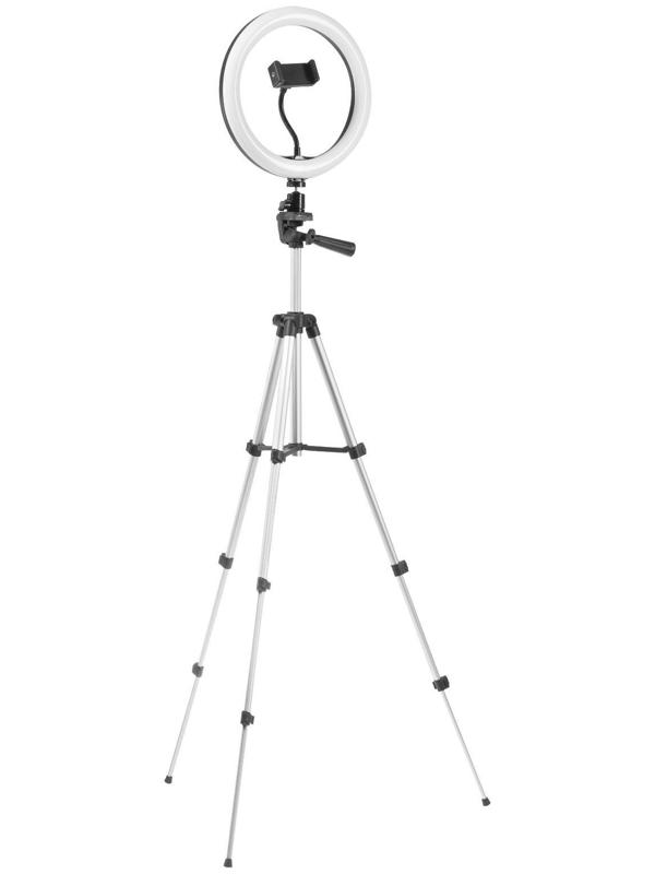 Светодиодная кольцевая лампа на штативе Luazon SNP099, 10