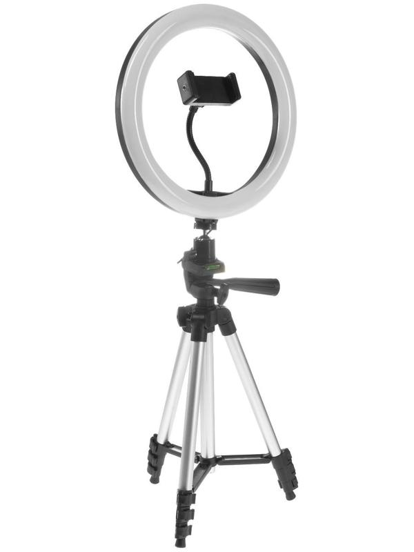 Светодиодная кольцевая лампа на штативе Luazon SNP099, 10