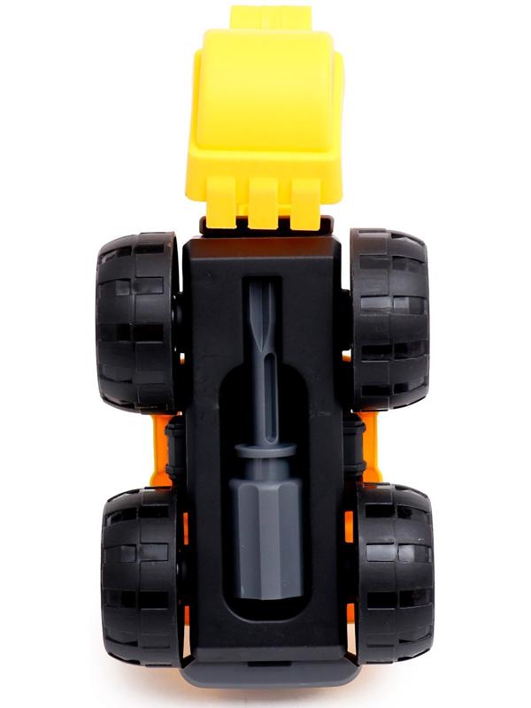 Конструктор винтовой «Экскаватор», с отвёрткой, 27 деталей