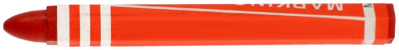 Мелки разметочные ЛОМ, восковые,110 мм, в упаковке 6 шт., красные