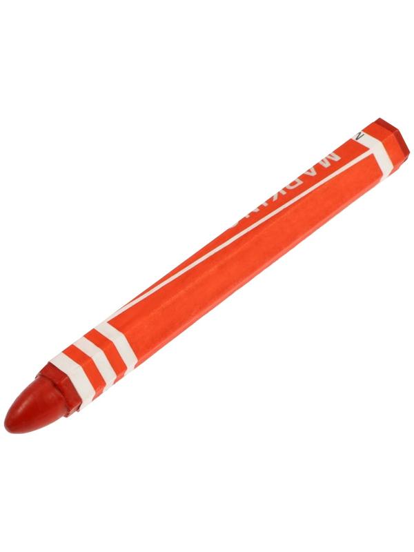 Мелки разметочные ЛОМ, восковые,110 мм, в упаковке 6 шт., красные