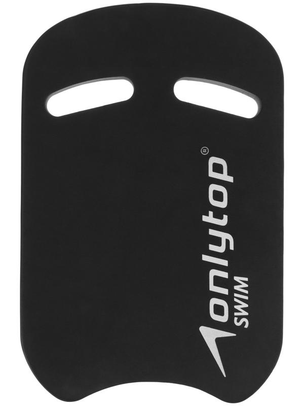 Доска для плавания ONLYTOP, 44х28х3,3 см, цвет чёрный