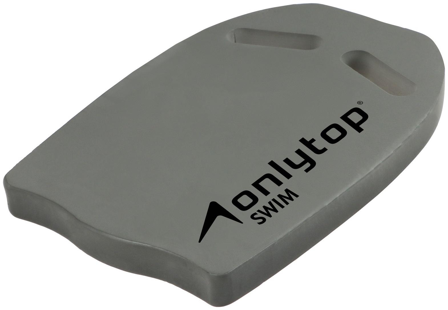 Доска для плавания ONLYTOP, 44х28х3,3 см, цвет серый