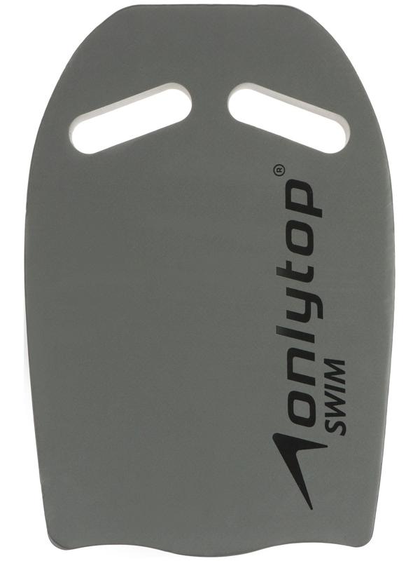 Доска для плавания ONLYTOP, 44х28х3,3 см, цвет серый