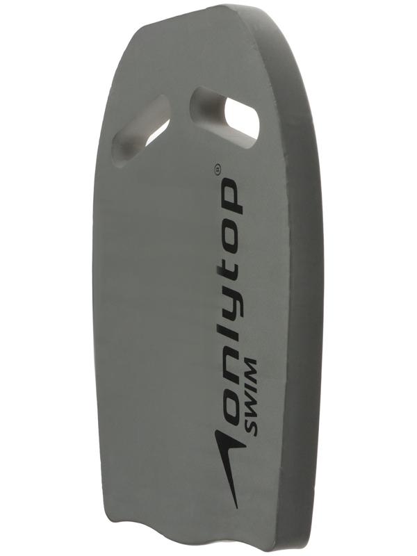 Доска для плавания ONLYTOP, 44х28х3,3 см, цвет серый
