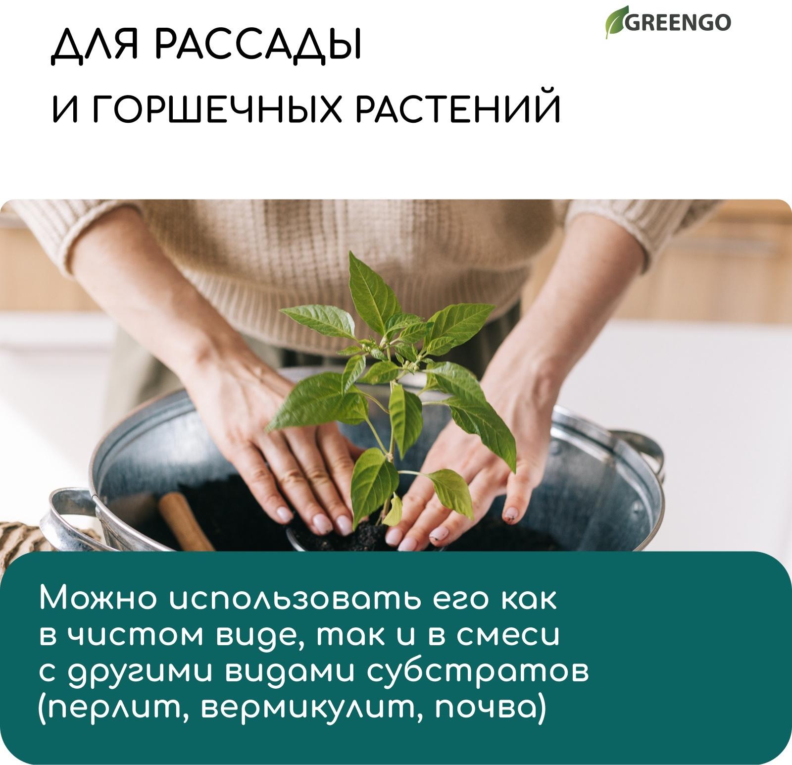 Волокно кокосовое, для мульчирования, 2 л, Greengo