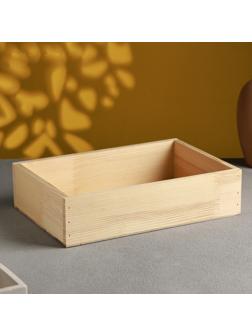 Кашпо для цветов «Элегант», 30×20×7.5 см, деревянное