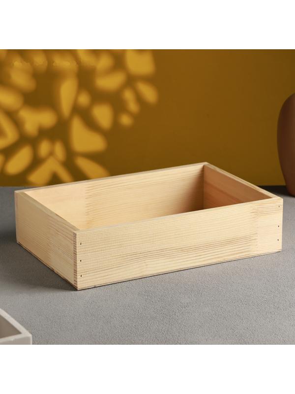 Кашпо для цветов «Элегант», 30×20×7.5 см, деревянное