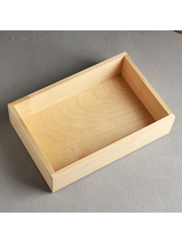 Кашпо для цветов «Элегант», 30×20×7.5 см, деревянное