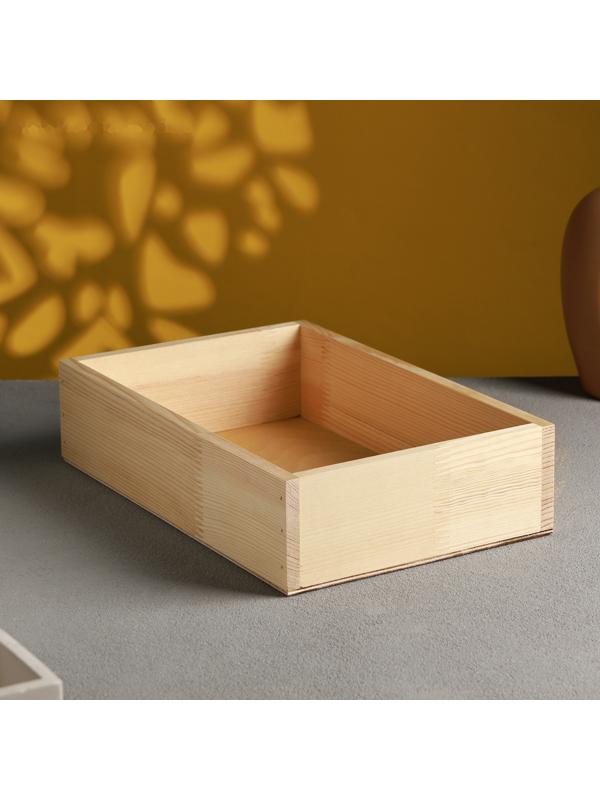 Кашпо для цветов «Элегант», 30×20×7.5 см, деревянное