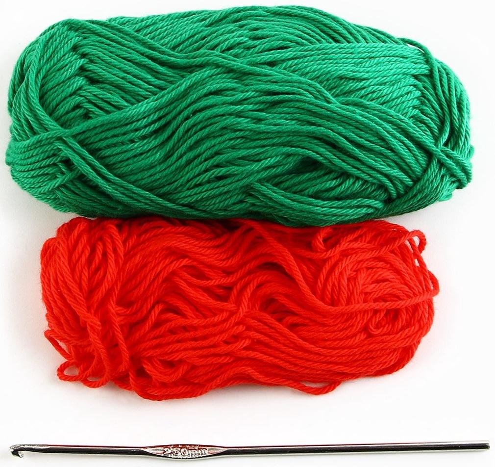 Ёлочная игрушка на новый год своими руками. Набор для вязания «Праздничная ёлка», 9 см, новогодний набор для творчества