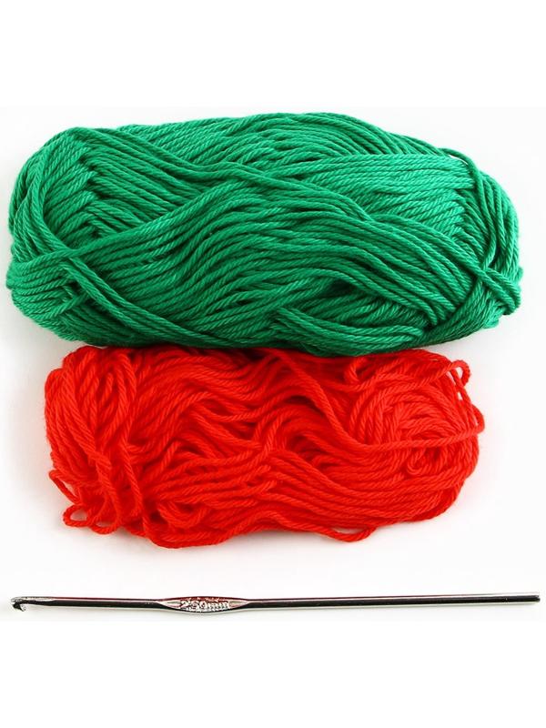 Ёлочная игрушка на новый год своими руками. Набор для вязания «Праздничная ёлка», 9 см, новогодний набор для творчества