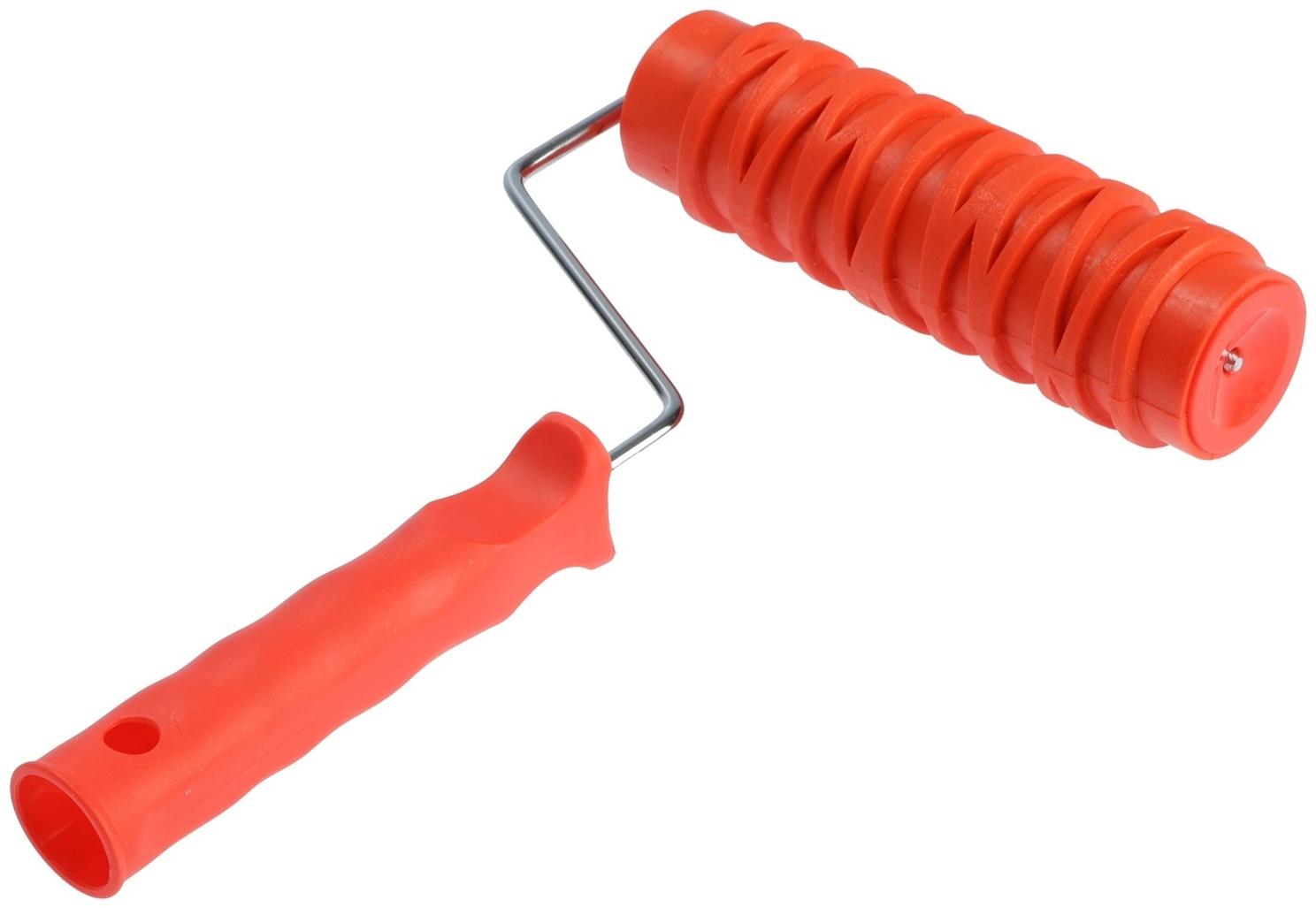 Валик декоративный ТУНДРА, резиновый, «кора березы», рукоятка d=6 мм, 180 мм