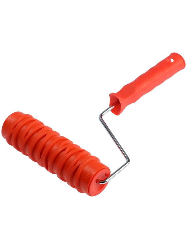 Валик декоративный ТУНДРА, резиновый, «кора березы», рукоятка d=6 мм, 180 мм