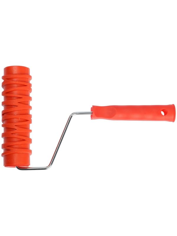 Валик декоративный ТУНДРА, резиновый, «кора березы», рукоятка d=6 мм, 180 мм