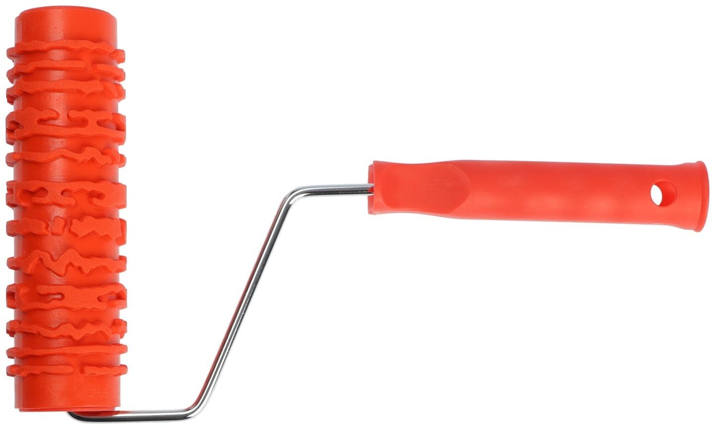 Валик декоративный ТУНДРА, резиновый, «кора сосны», рукоятка d=6 мм, 180 мм