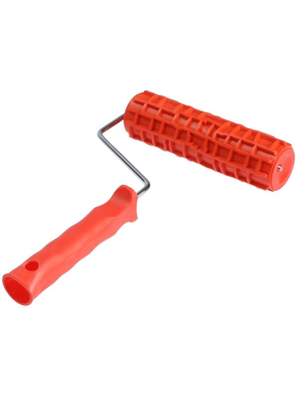 Валик декоративный ТУНДРА, резиновый, «крокодил», рукоятка d=6 мм, 180 мм