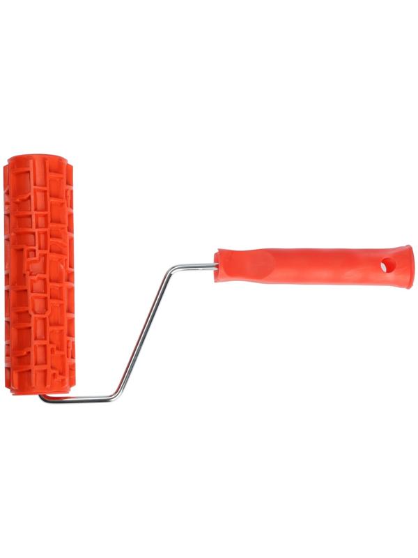 Валик декоративный ТУНДРА, резиновый, «крокодил», рукоятка d=6 мм, 180 мм