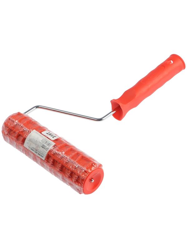 Валик декоративный ТУНДРА, резиновый, «крокодил», рукоятка d=6 мм, 180 мм