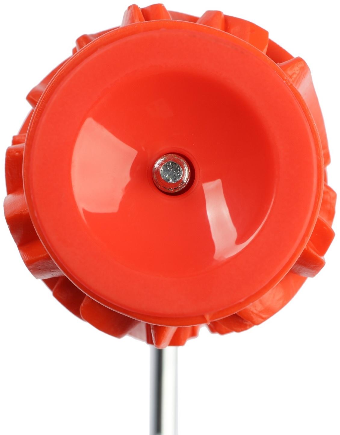 Валик декоративный ТУНДРА, резиновый, «розы», рукоятка d=6 мм, 180 мм