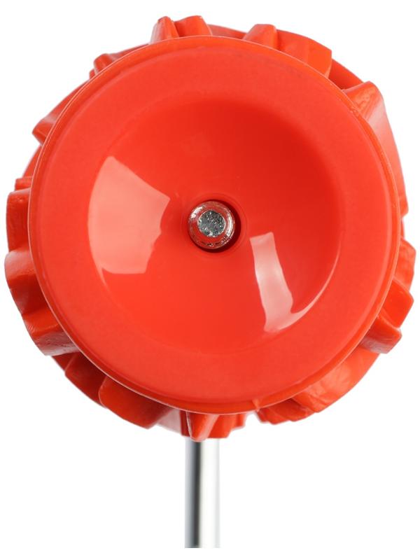 Валик декоративный ТУНДРА, резиновый, «розы», рукоятка d=6 мм, 180 мм