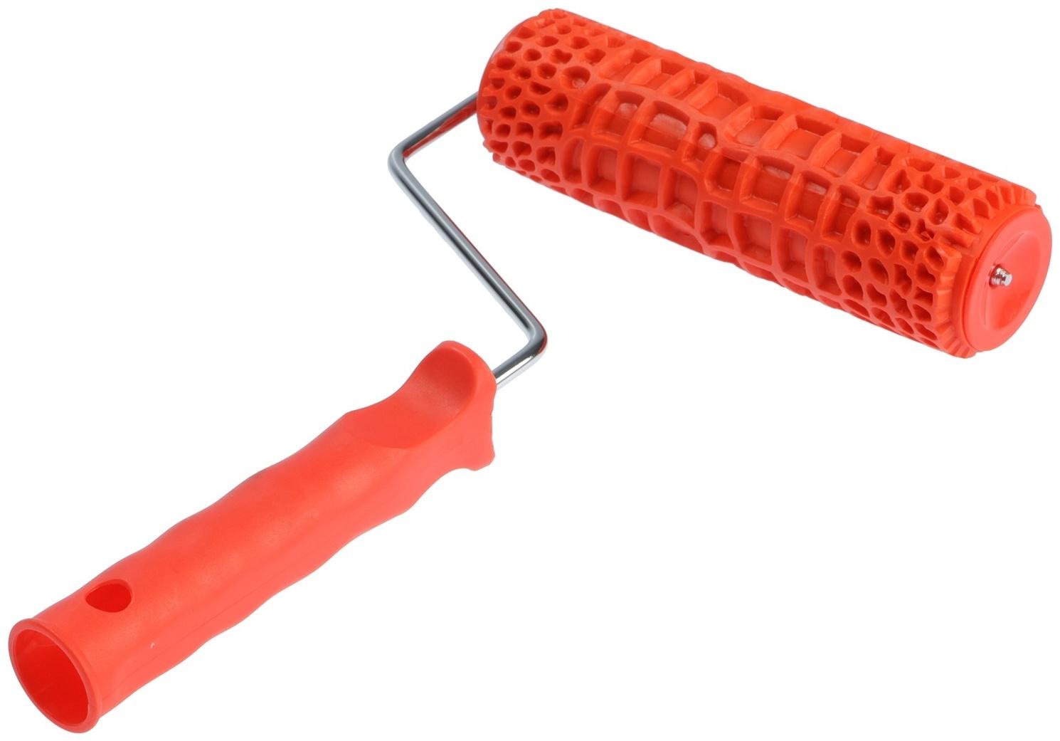 Валик декоративный ТУНДРА, резиновый, «змея», рукоятка d=6 мм, 180 мм