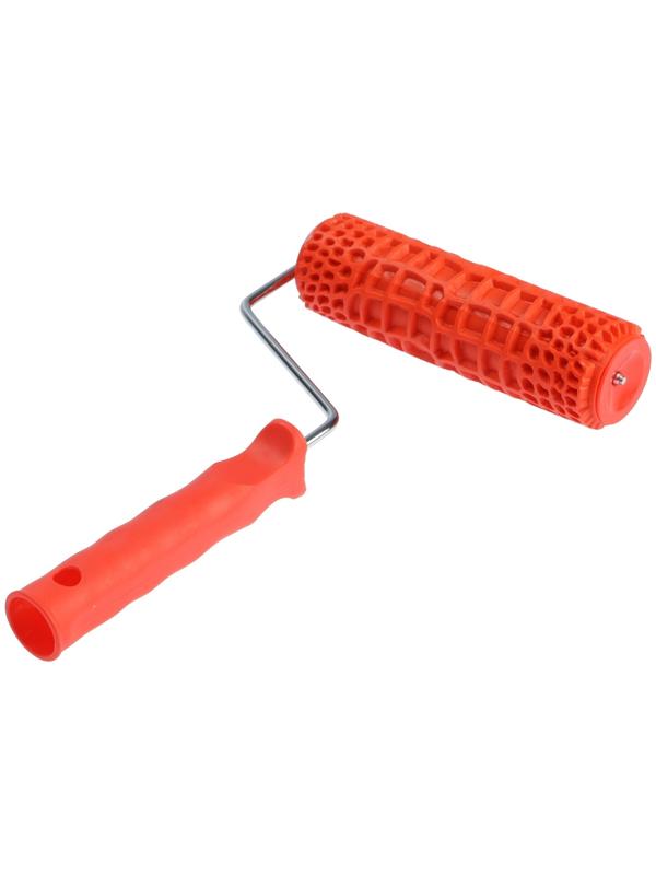 Валик декоративный ТУНДРА, резиновый, «змея», рукоятка d=6 мм, 180 мм