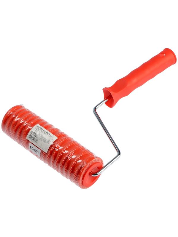 Валик декоративный ТУНДРА, резиновый, «кора тополя», рукоятка d=6 мм, 180 мм