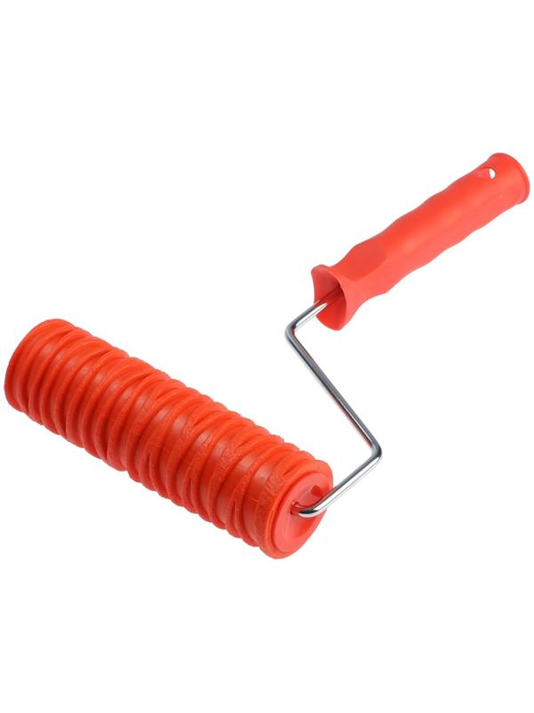 Валик декоративный ТУНДРА, резиновый, «кора тополя», рукоятка d=6 мм, 180 мм