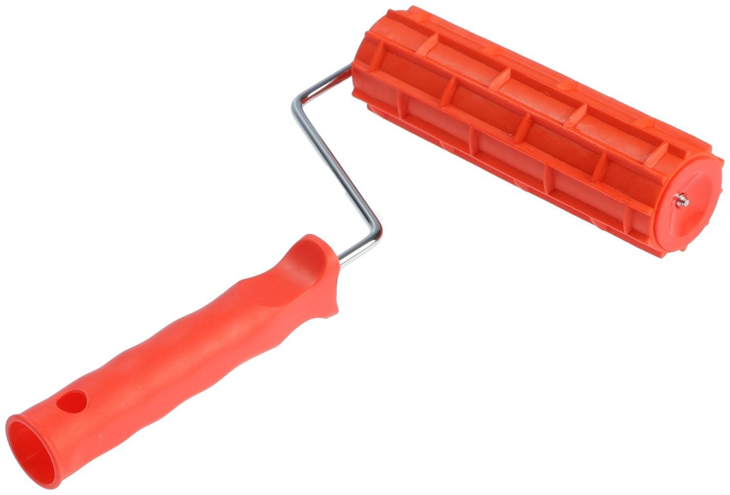 Валик декоративный ТУНДРА, резиновый, «кирпичи», рукоятка d=6 мм, 180 мм