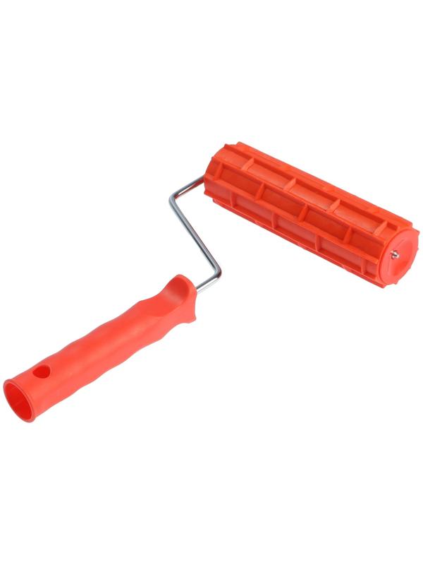 Валик декоративный ТУНДРА, резиновый, «кирпичи», рукоятка d=6 мм, 180 мм