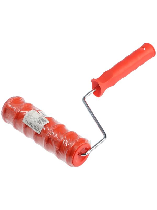 Валик декоративный ТУНДРА, резиновый, «кирпич плоский», рукоятка d=6 мм, 180 мм