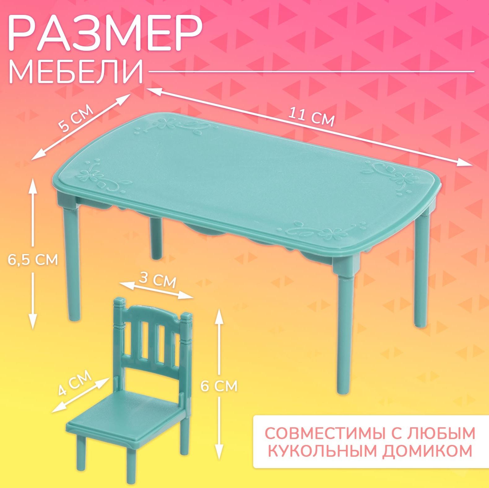 Набор мебели «Крошики. Уютный дом», столовая, 28 предметов