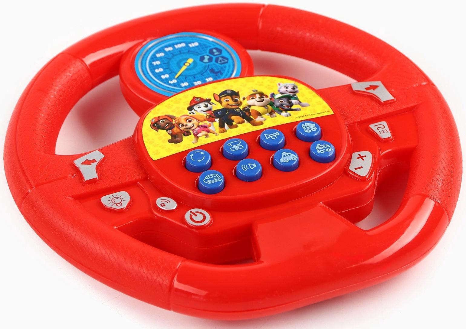 Музыкальный руль «Щенячий патруль», звук, цвет красный