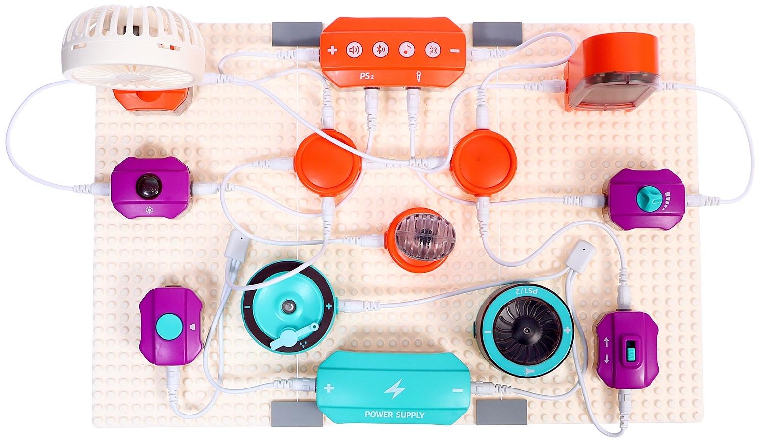 Электронный конструктор, 53 детали, 151 схема