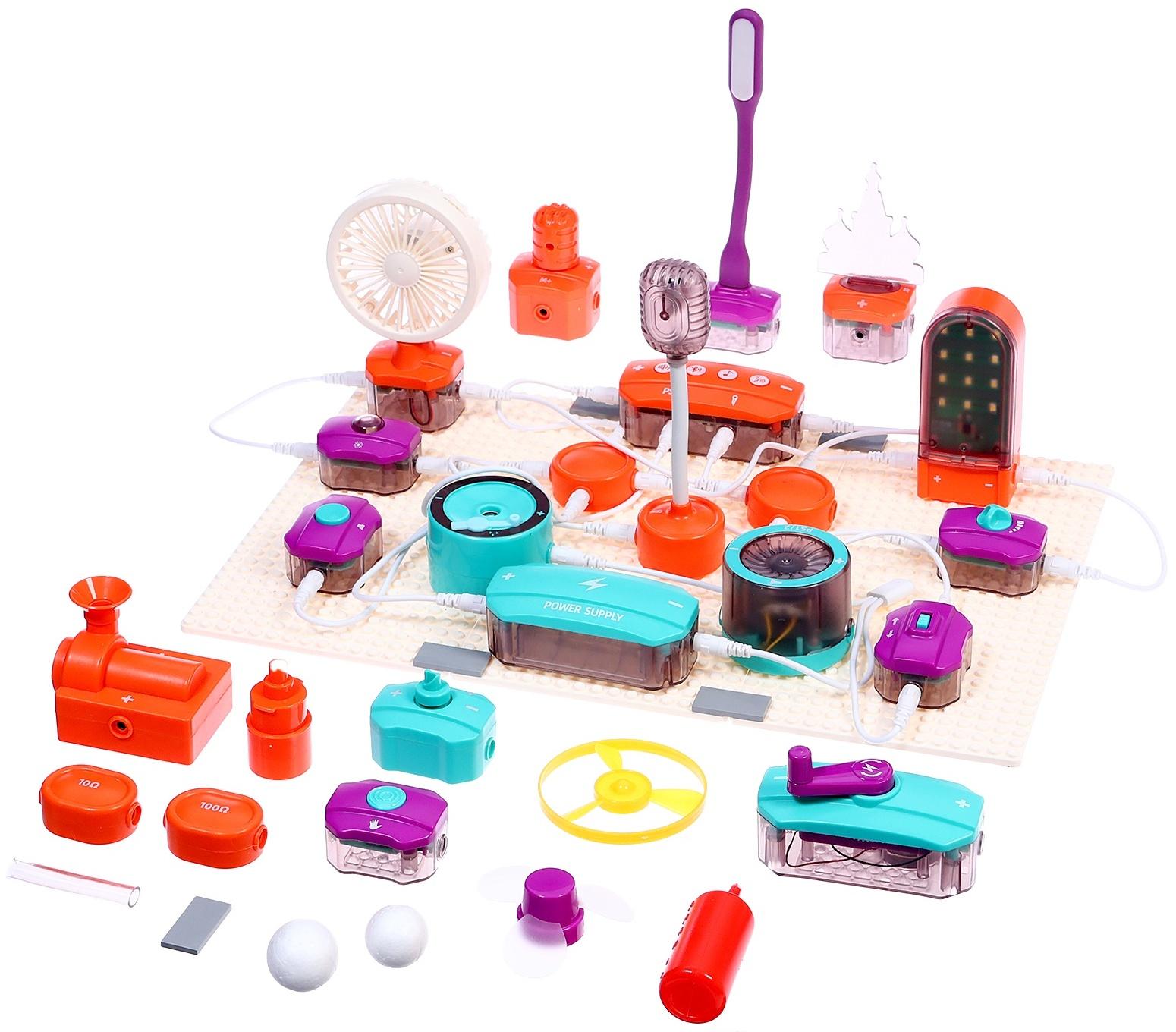 Электронный конструктор, 53 детали, 151 схема