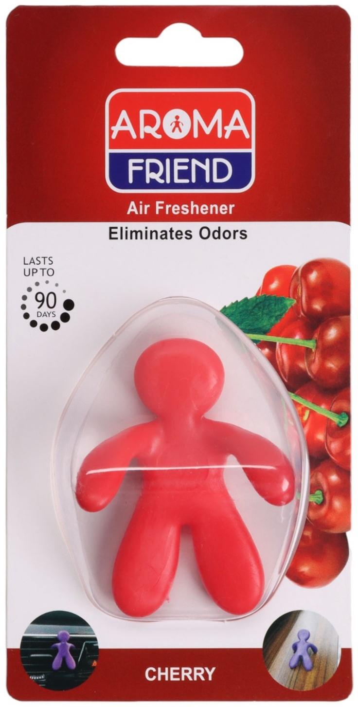 Ароматизатор в машину в воздуховод, человечек, вишня, красный