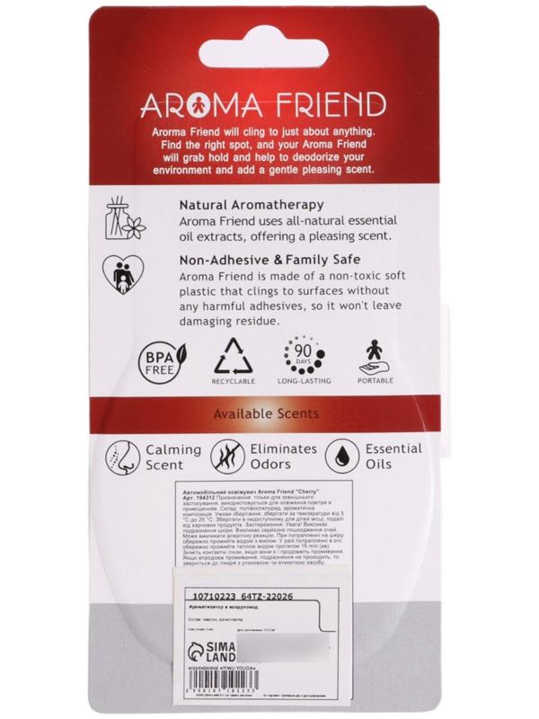 Ароматизатор в машину в воздуховод, человечек, вишня, красный