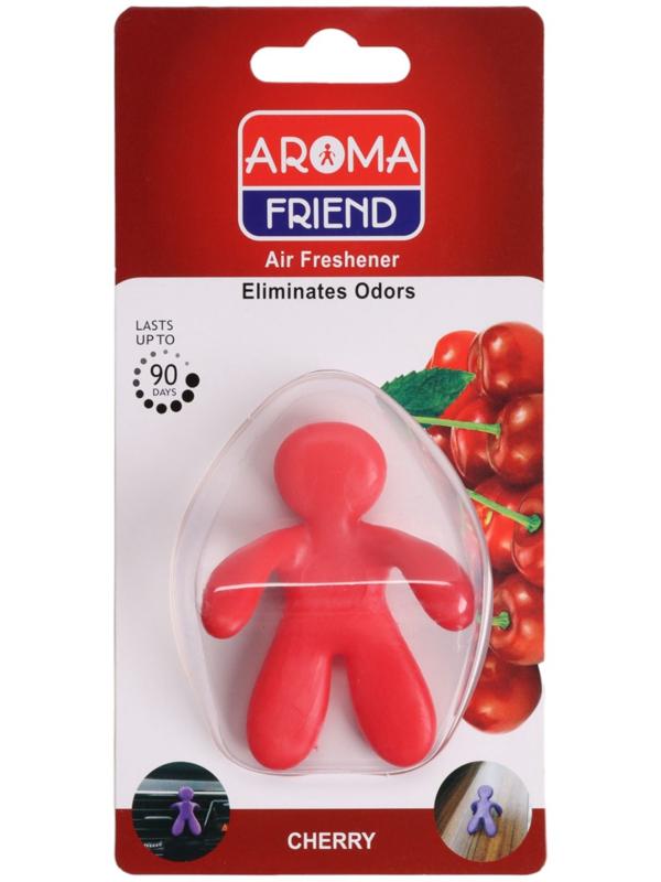 Ароматизатор в машину в воздуховод, человечек, вишня, красный
