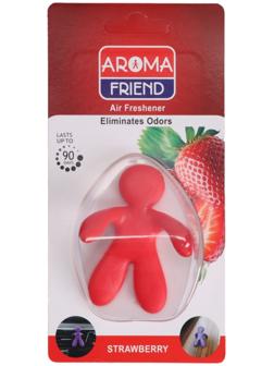 Ароматизатор в воздуховод в автомобиль, человечек, клубника, красный