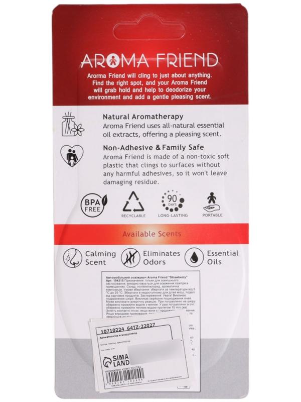 Ароматизатор в воздуховод в автомобиль, человечек, клубника, красный