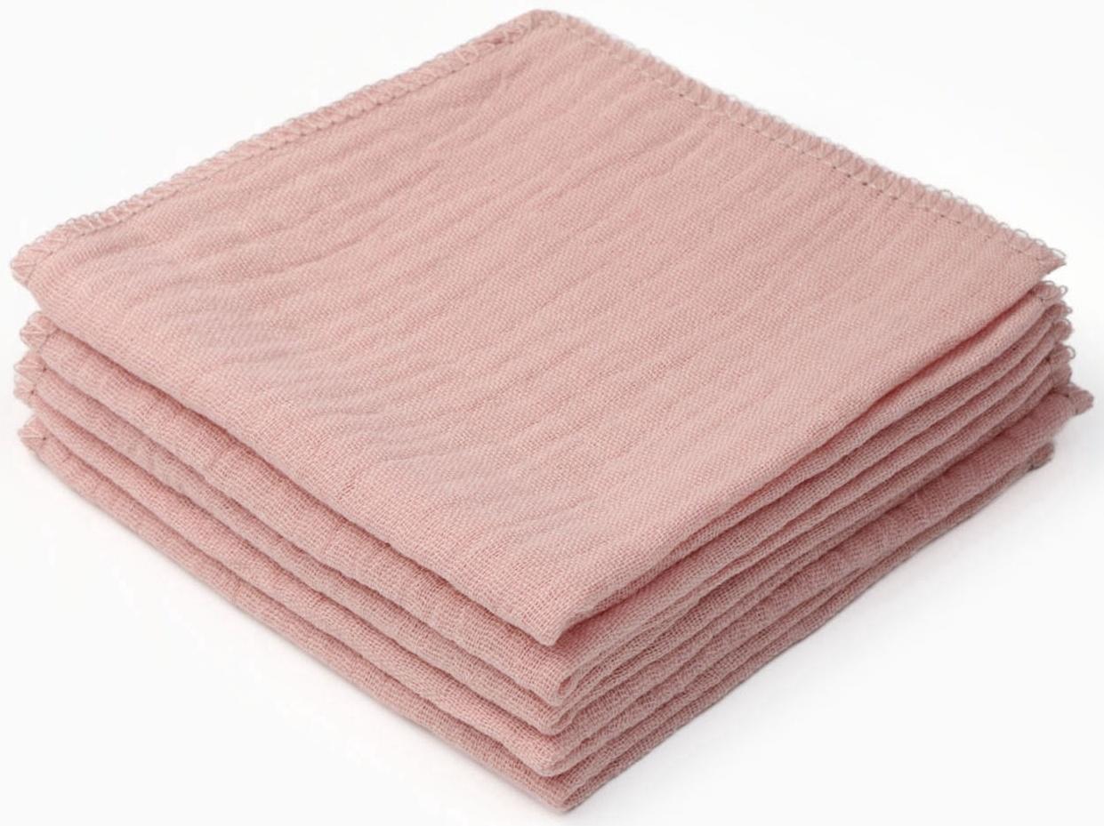 Набор платочков «Крошка Я» Strawberry cream, 20×20 см-5 шт., муслин, хлопок 100%