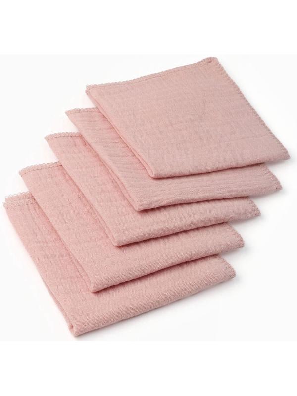 Набор платочков «Крошка Я» Strawberry cream, 20×20 см-5 шт., муслин, хлопок 100%