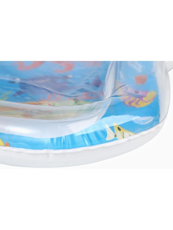 Акваковрик надувной развивающий водный «Морские жители», 65×50 см + игрушка В ПОДАРОК