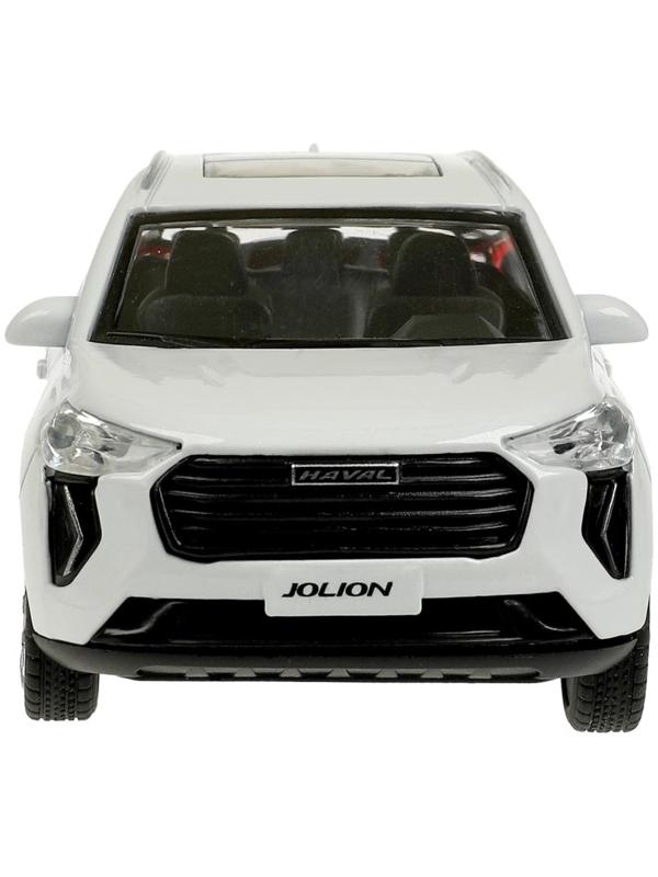 Машинка металлическая Haval jolion, открываются двери, багажник, инерция, 12 см, белый