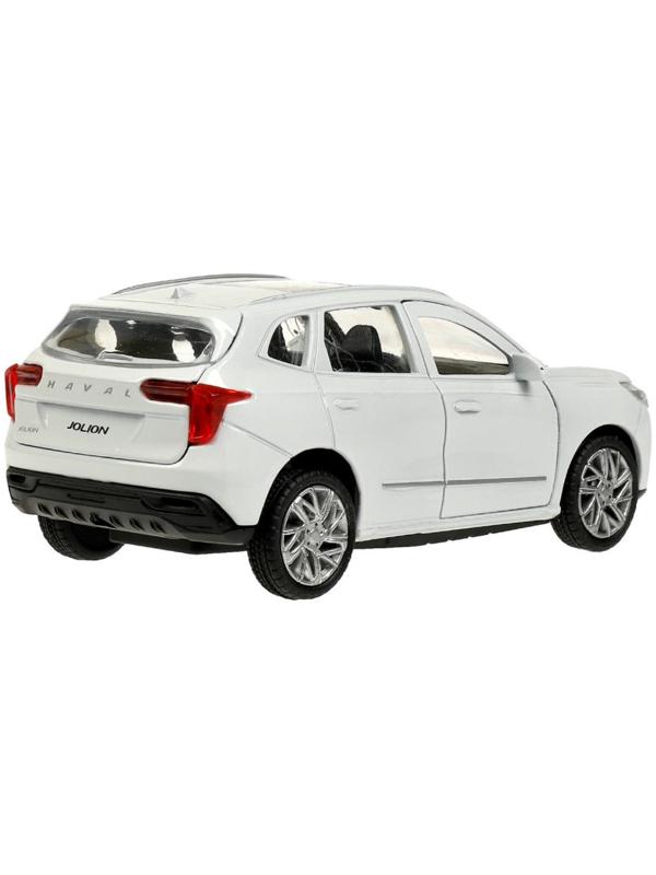 Машинка металлическая Haval jolion, открываются двери, багажник, инерция, 12 см, белый