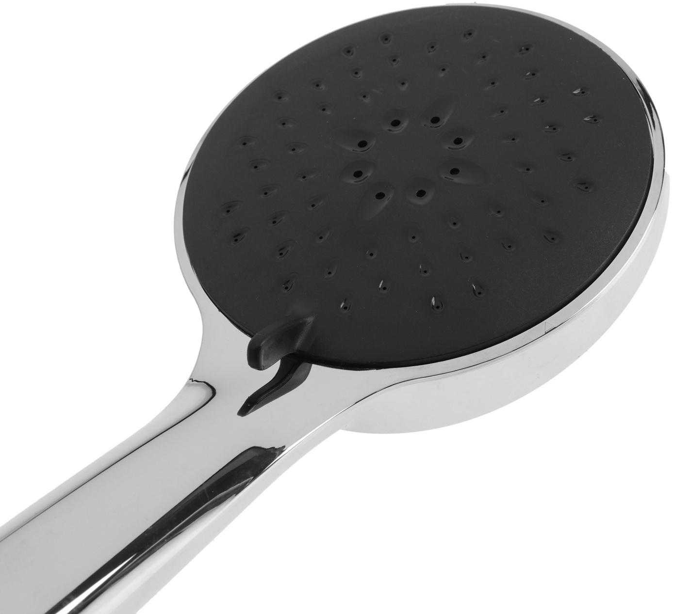 Лейка для душа Accoona A352, неразборная, пластик, 3 режима, хром